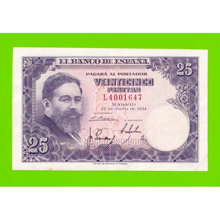 Испания - 25 песет - 1954