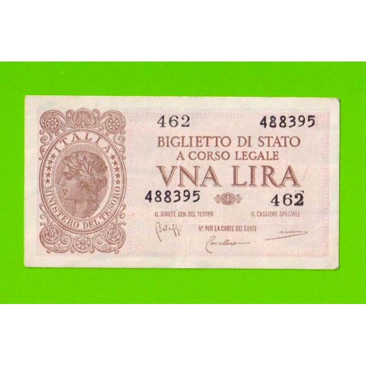 Италия - 1 лира - 1944