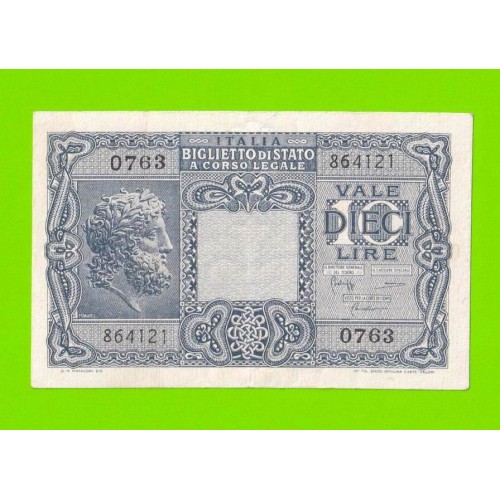 Италия - 10 лир - 1944