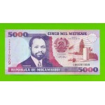 Мозамбик - 5000 метикалов - 1991 - UNC!!!