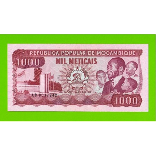 Мозамбик - 1000 метикалов - 1983 (AB) - UNC!!!