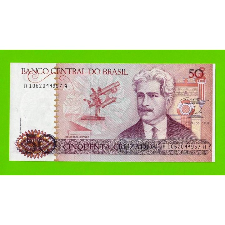 Бразилия - 50 крузадо - 1986 - UNC!!!