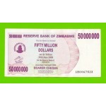Зимбабве - 50000000 / 50 миллионов долларов - 2008 (AM)