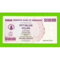 Зимбабве - 50000000 / 50 миллионов долларов - 2008 (AM)