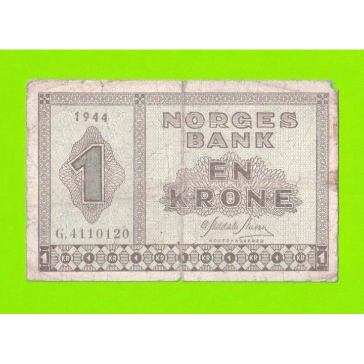 Норвегия - 1 крона - 1944