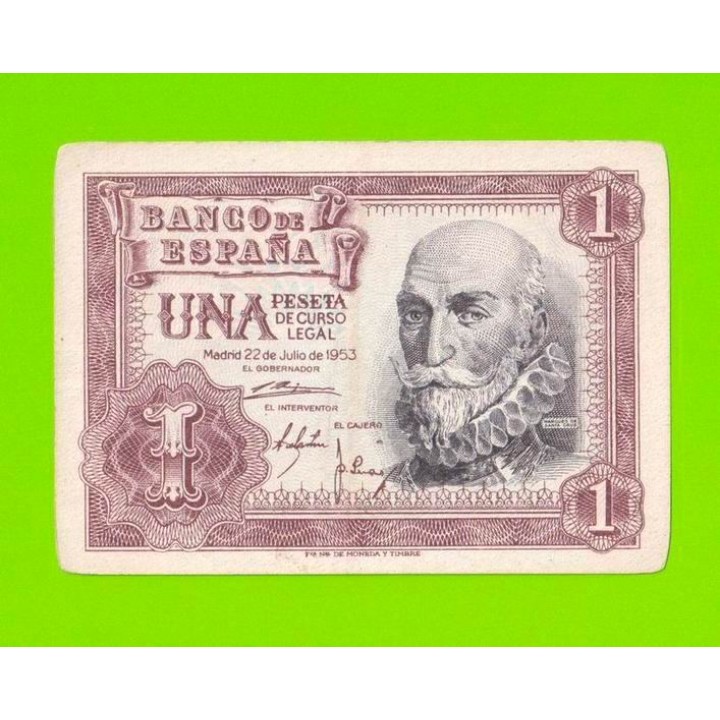 Испания - 1 песета - 1953 (серия W)