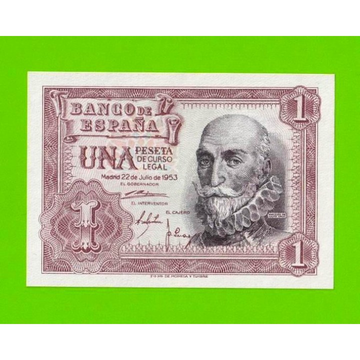 Испания - 1 песета - 1953 (серия R) - UNC!!!