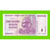 Зимбабве - 500000000 / 500 миллионов долларов - 2008 (AB)