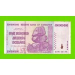 Зимбабве - 500000000 / 500 миллионов долларов - 2008 (AB)