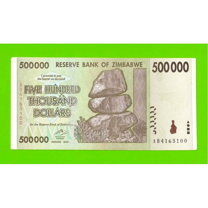 Зимбабве - 500000 долларов - 2008 (AB)