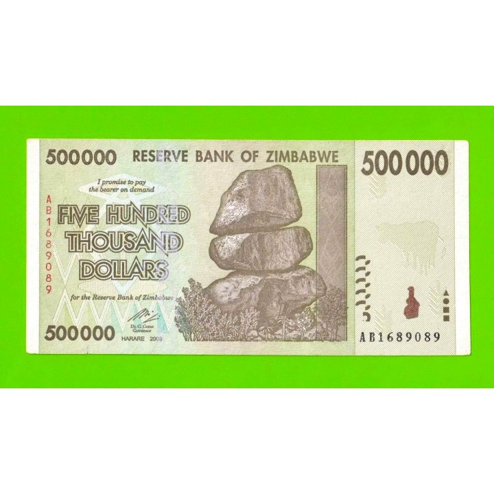 Зимбабве - 500000 долларов - 2008 (AB)