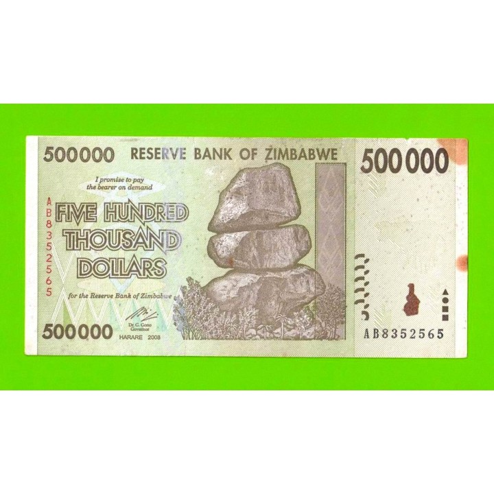 Зимбабве - 500000 долларов - 2008 (AB)