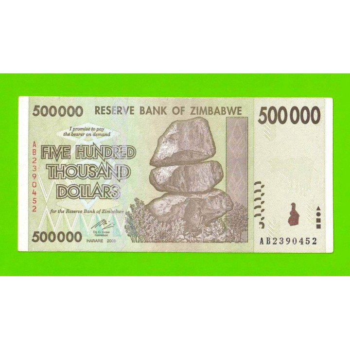 Зимбабве - 500000 долларов - 2008 (AB)