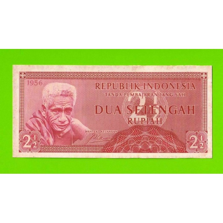 Индонезия - 2 1/2 рупии (2,5 рупии) - 1956 - пятна - aUNC!!!