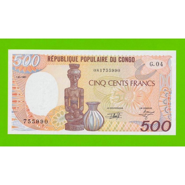 Конго - 500 франков - 1991 - UNC!!!