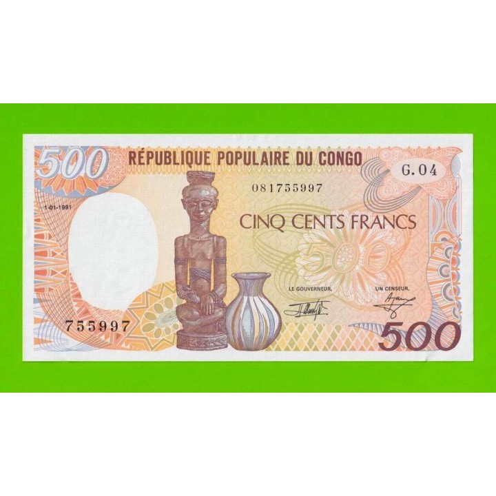 Конго - 500 франков - 1991 - UNC-!!!