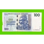 Зимбабве - 100 долларов - 2007 (AA)