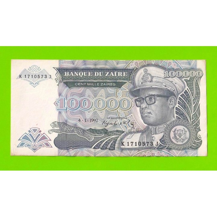 Заир - 100000 заире - 1992