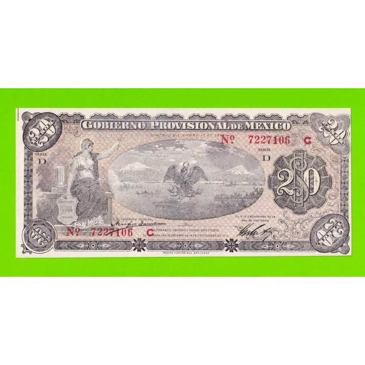 Мексика - 20 песо - 1914 - UNC!!!