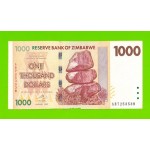 Зимбабве - 1000 долларов - 2007 (AB)