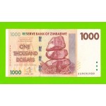 Зимбабве - 1000 долларов - 2007 (AA)