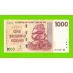 Зимбабве - 1000 долларов - 2007 (AB)