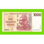 Зимбабве - 1000 долларов - 2007 (AB)