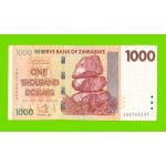 Зимбабве - 1000 долларов - 2007 (AB)