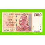 Зимбабве - 1000 долларов - 2007 (AB)