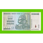 Зимбабве - 50000000 / 50 миллионов долларов - 2008 (AA)