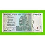 Зимбабве - 50000000 / 50 миллионов долларов - 2008 (AA)