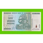Зимбабве - 50000000 / 50 миллионов долларов - 2008 (AA)