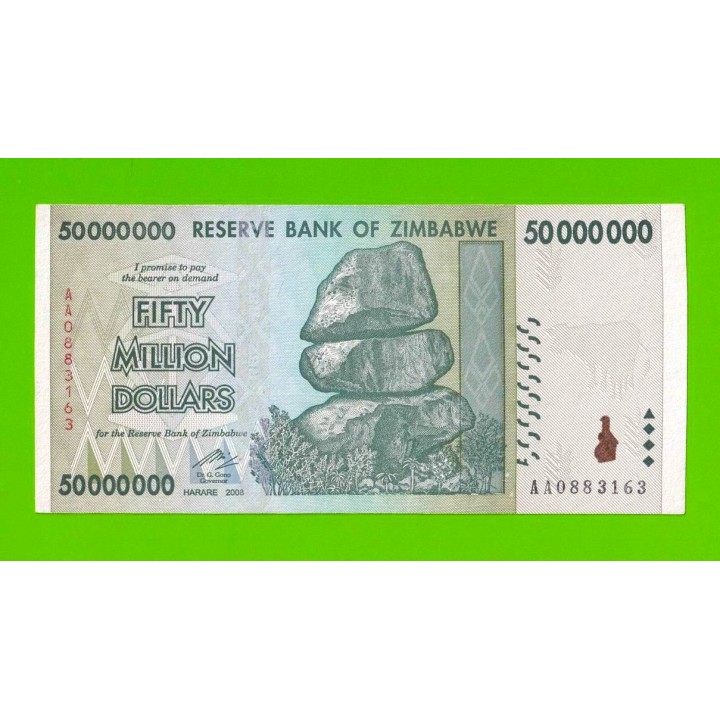 Зимбабве - 50000000 / 50 миллионов долларов - 2008 (AA)