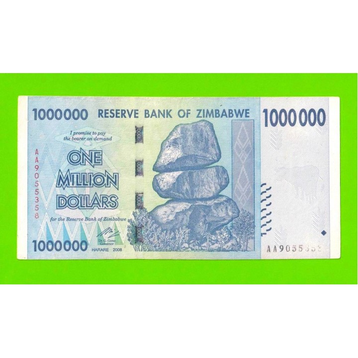 Зимбабве - 1000000 / 1 миллион долларов - 2008 (AA)