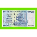 Зимбабве - 1000000 / 1 миллион долларов - 2008 (AA)