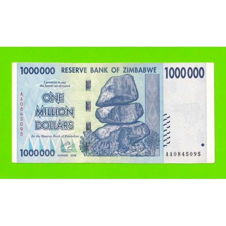 Зимбабве - 1000000 / 1 миллион долларов - 2008 (AA)