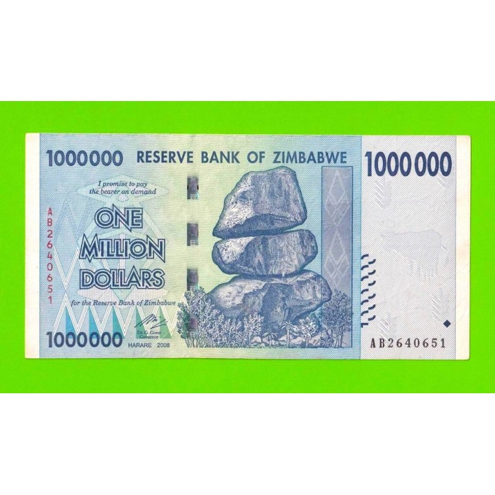 Зимбабве - 1000000 / 1 миллион долларов - 2008 (AA)