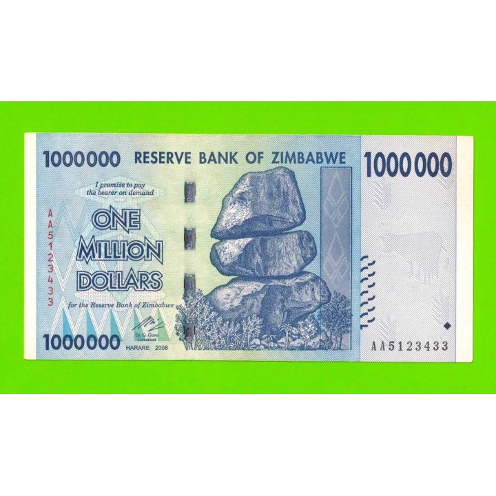 Зимбабве - 1000000 / 1 миллион долларов - 2008 (AA)
