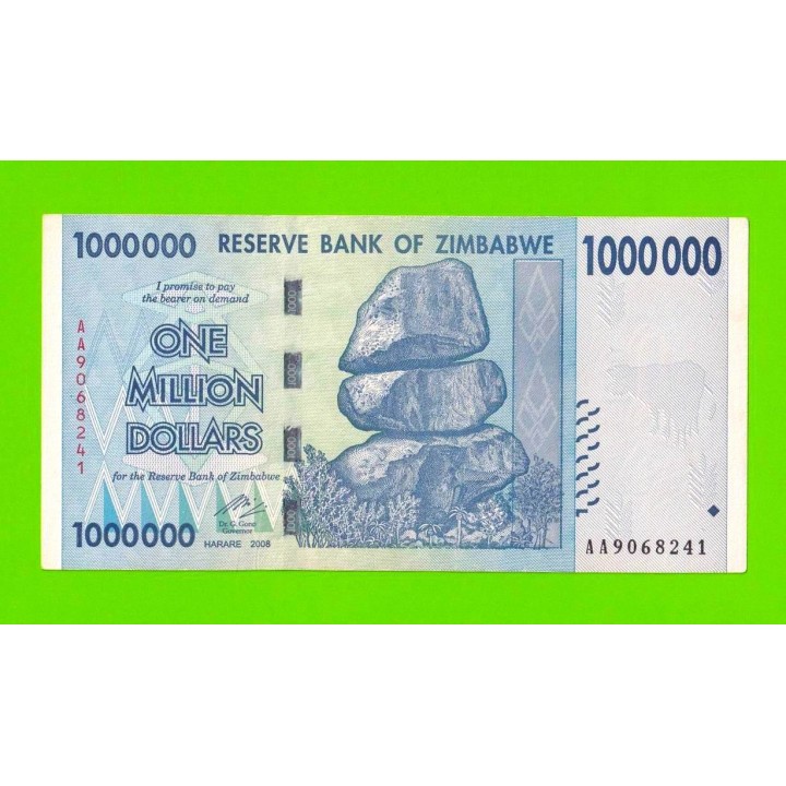 Зимбабве - 1000000 / 1 миллион долларов - 2008 (AA)