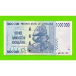 Зимбабве - 1000000 / 1 миллион долларов - 2008 (AA)