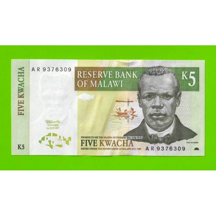 Малави - 5 квач - 1997 - UNC!!!