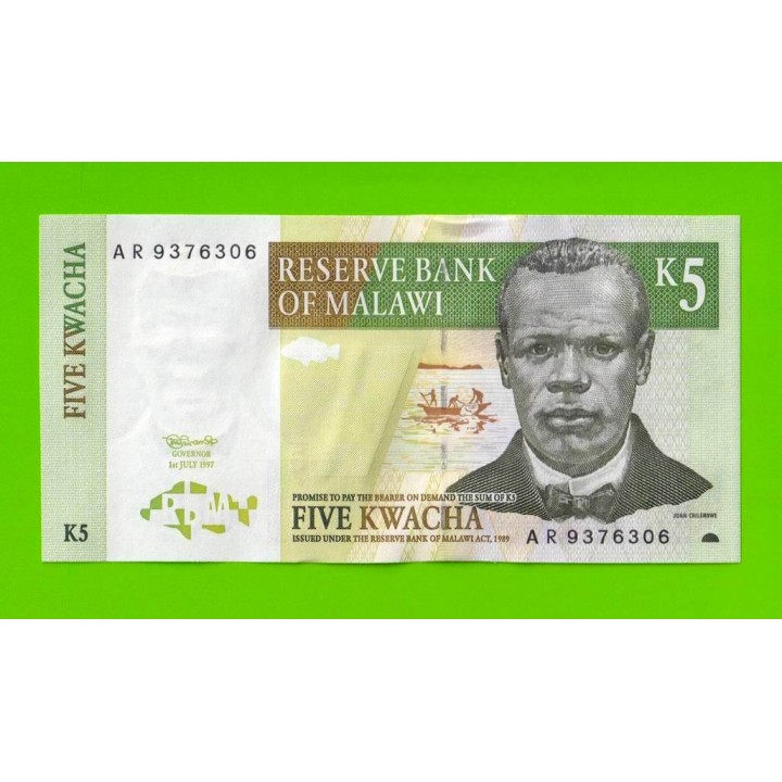 Малави - 5 квач - 1997 - UNC!!!