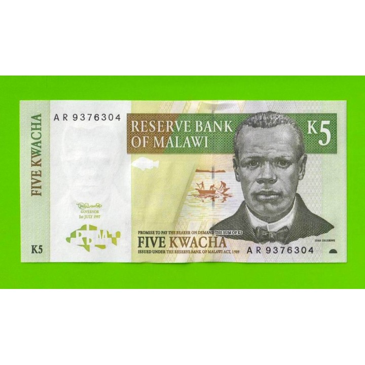 Малави - 5 квач - 1997 - UNC!!!