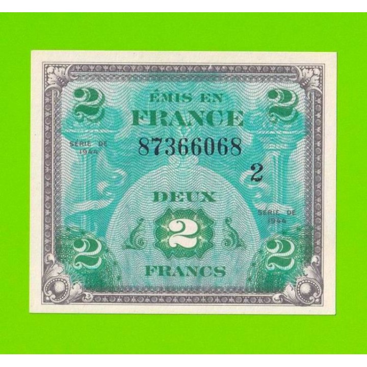 Франция - 2 франка - 1944 - UNC!!!