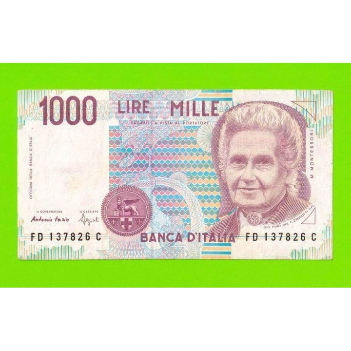 Италия - 1000 лир - 1990