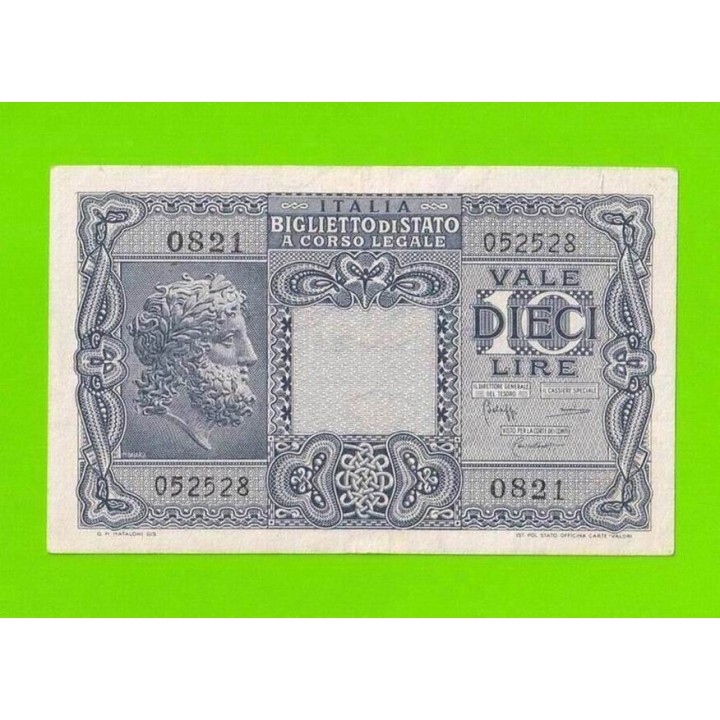 Италия - 10 лир - 1944