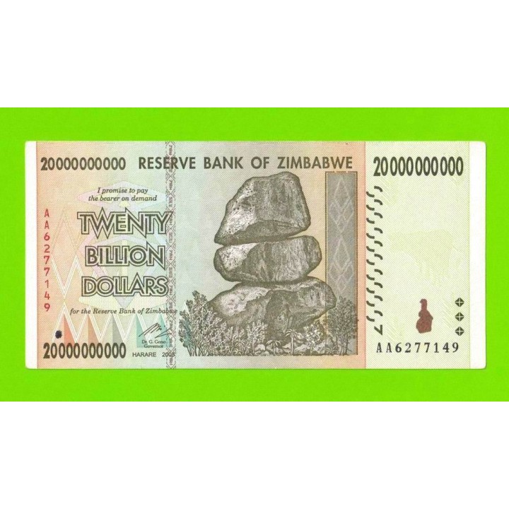 Зимбабве - 20000000000 / 20 миллиардов долларов - 2008 (AA)