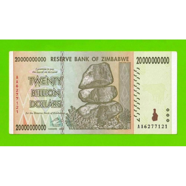 Зимбабве - 20000000000 / 20 миллиардов долларов - 2008 (AA)