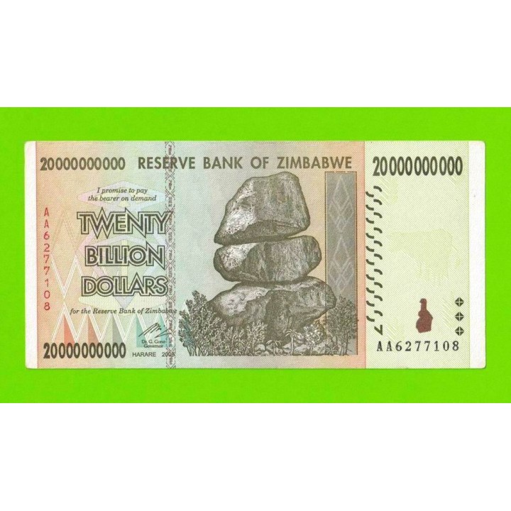 Зимбабве - 20000000000 / 20 миллиардов долларов - 2008 (AA)
