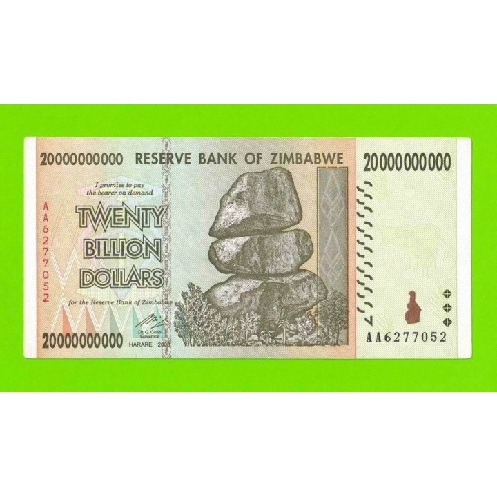 Зимбабве - 20000000000 / 20 миллиардов долларов - 2008 (AA)